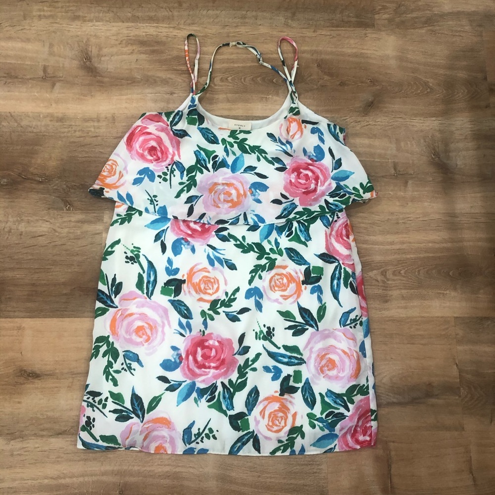 Silky Watercolor Floral Everly Dress